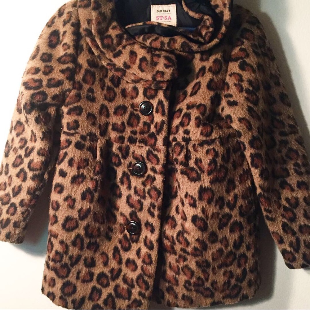 Cheetah pea coat
